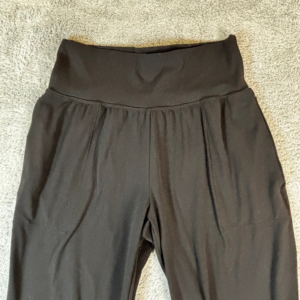 Athleta Cruise Jogger Powervita Black High Rise Tapered Activewear Pants Size M - Picture 2 of 10